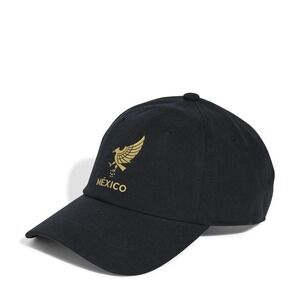 adidas® FMF Mexico de Oro Soccer Adjustable Cap in Black/Gold